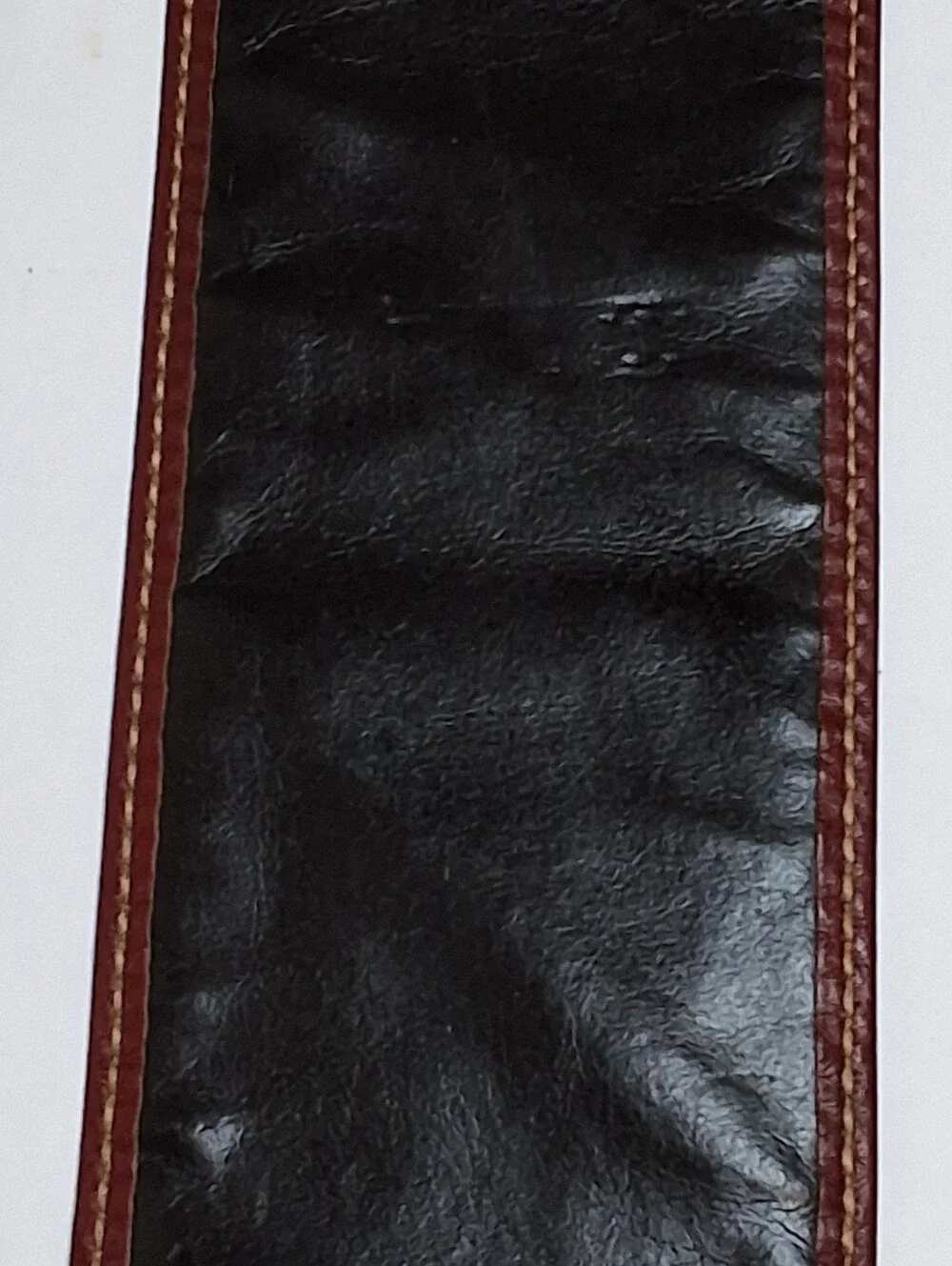 Morris Moskowitz Vintage Leather Belt Size L Burgundy Sculptural Buckle 70s
